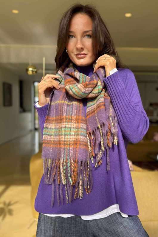 Loch Lomond Scarf Aubergine